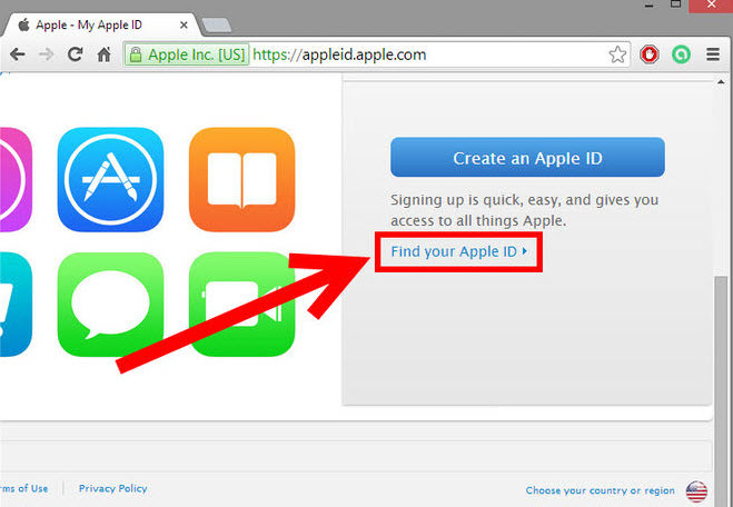 Find your Apple ID 