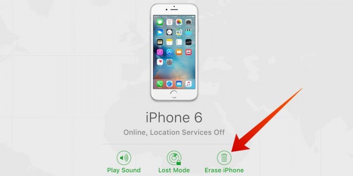 factory reset iphone 6s linked to find my iphone icloud