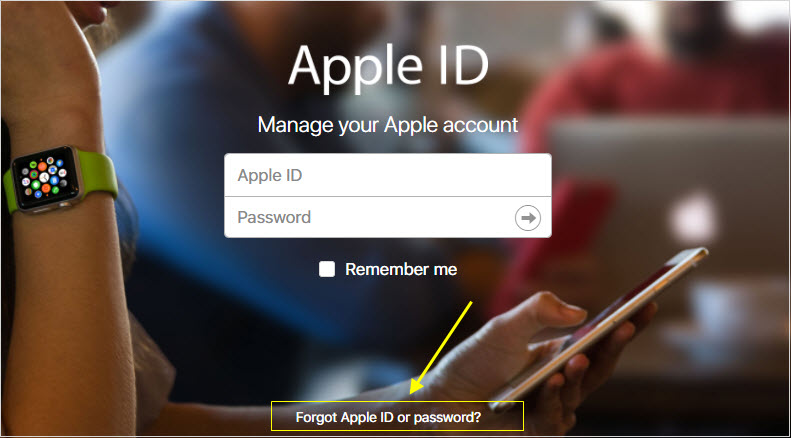 Find back Apple ID password