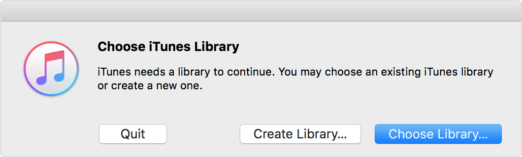 restore iTunes library