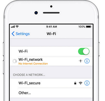 check iphone internet connection