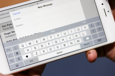 iPhone keyboard