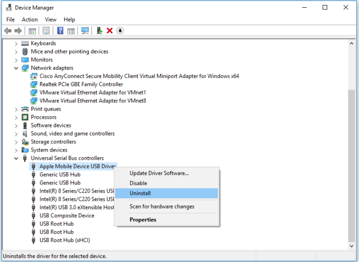 Remove-Apple-Mobile-Device-USB-Driver