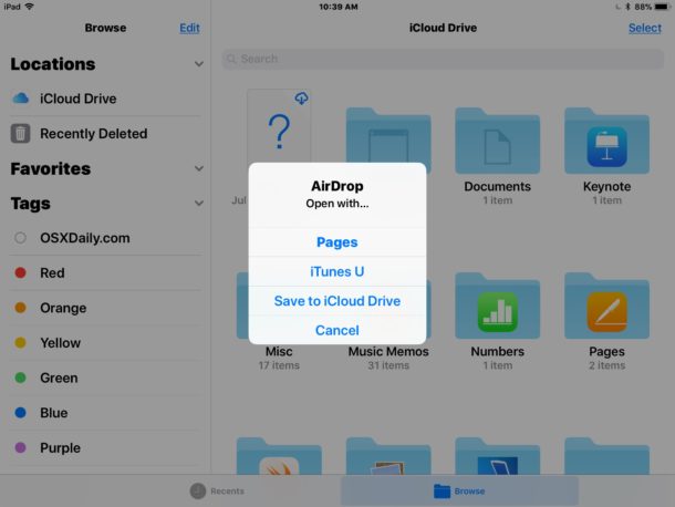 how to airdrop mac to iphone