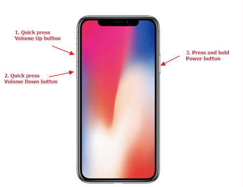 hard reset iPhone X