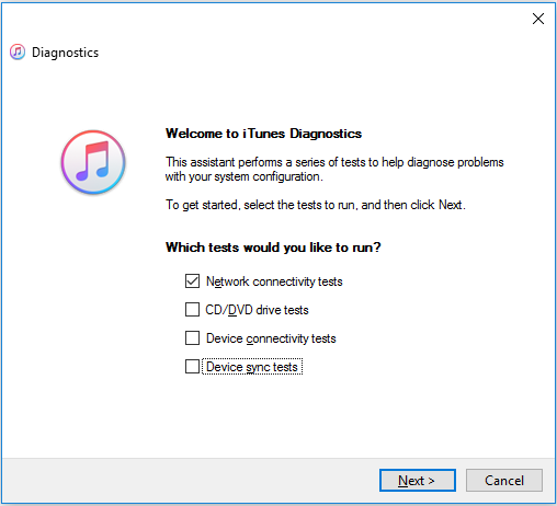 iTunes-Diagnostics