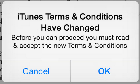 Terms & Conditions of iTunes