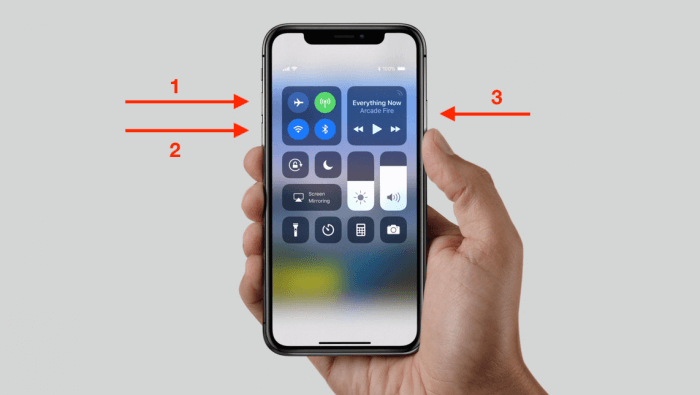 force restart iphone x