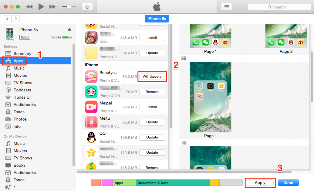 update app
