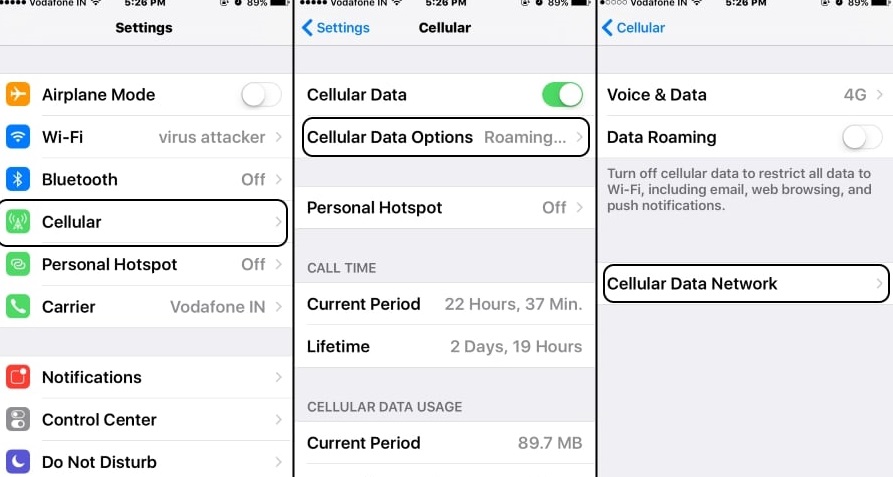 Cellular Data Network