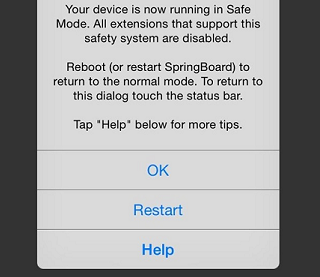 exit safe mode nope iphone