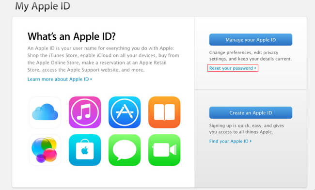 manage apple id