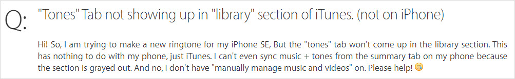 iTunes 12.7 ringtones