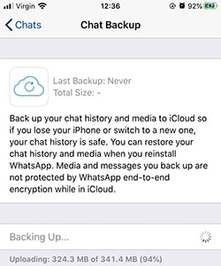 icloud stuck