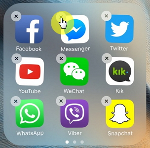 delete the messenger app from iphone