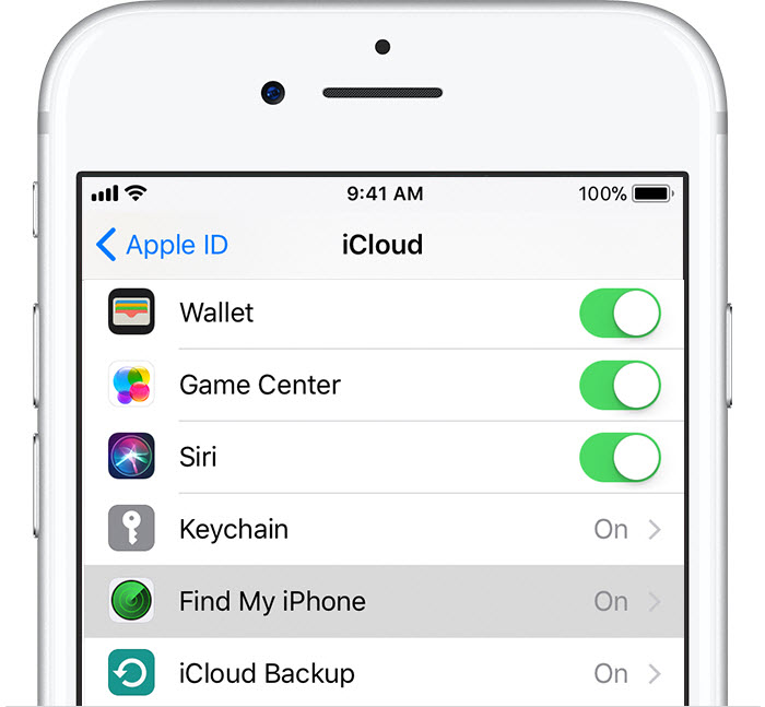 unable to turn off find my iphone icloud