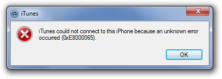 iTunes cannot connect to iPhone