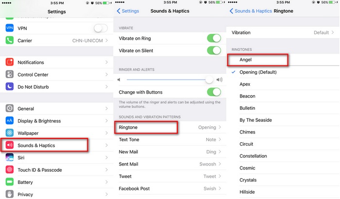 How to set ringtone for iphone