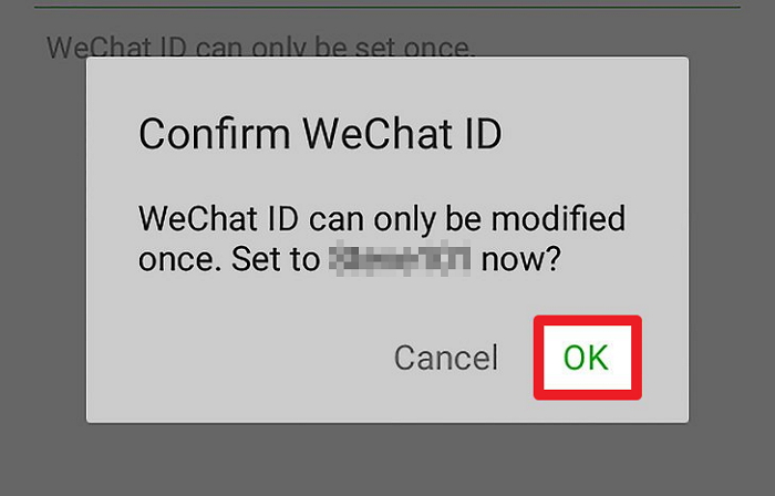 confirmați WeChat WeChat Wechat ID