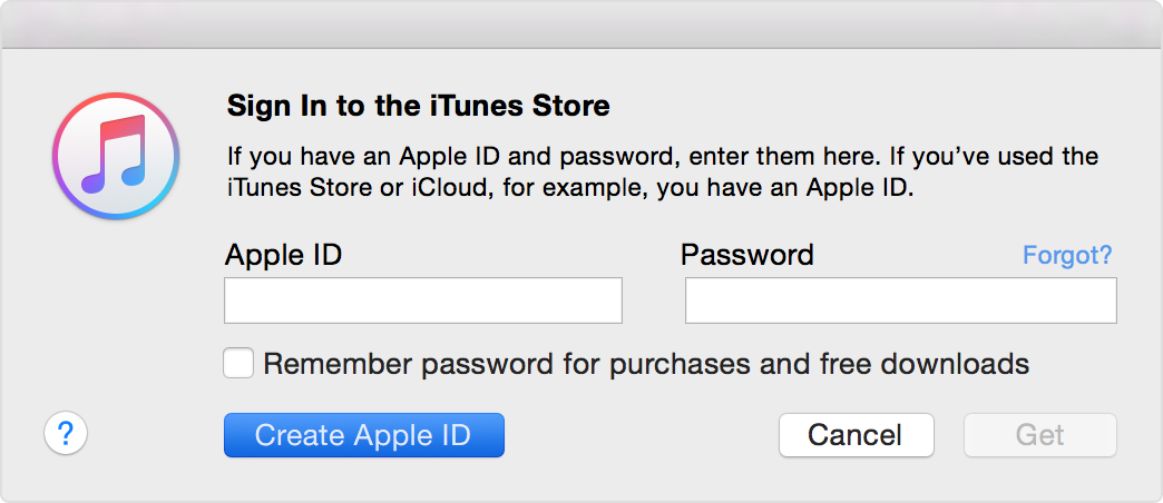 create an Apple id