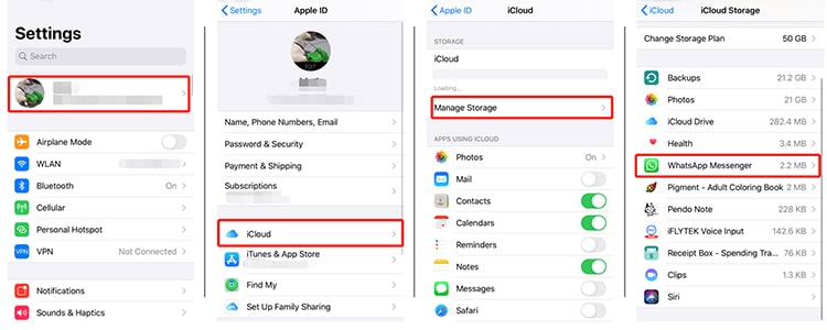 Как через icloud читать whatsapp