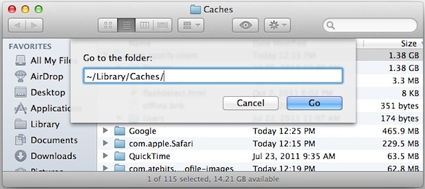 clean mac caches