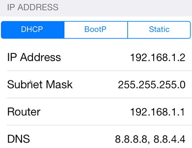 custom dns ipad