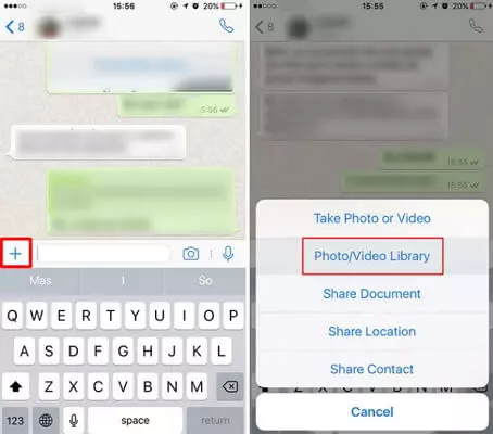 send existing gifs in whatsapp