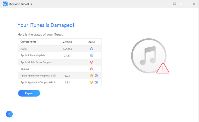 iMyFone TunesFix screenshot
