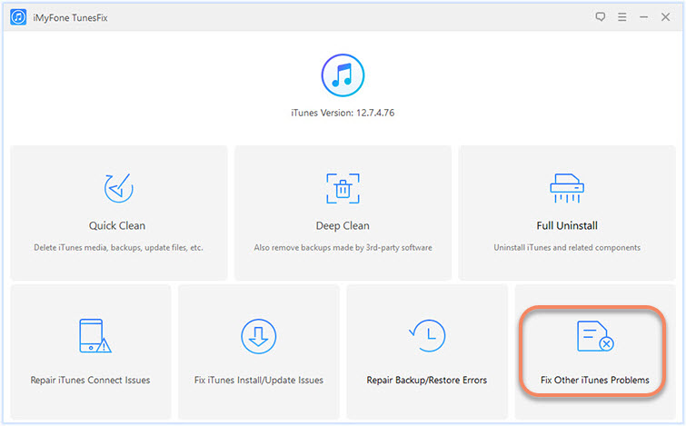 iMyFone TunesFix screenshot