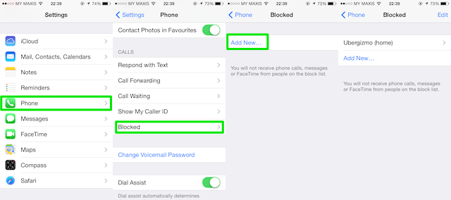 iphone call blocking