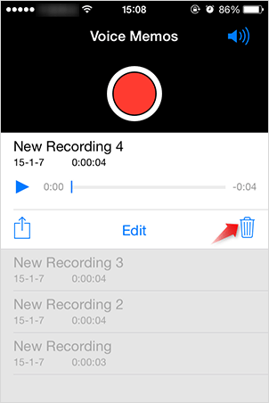 ios 7 voice memos icon