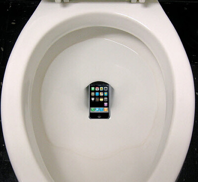 i dropped my phone in the toilet for 2 seconds