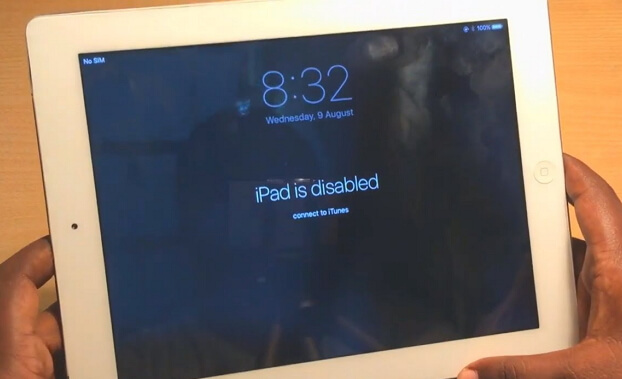 fix iPad is disabled connect to iTunes