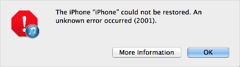 iTunes error