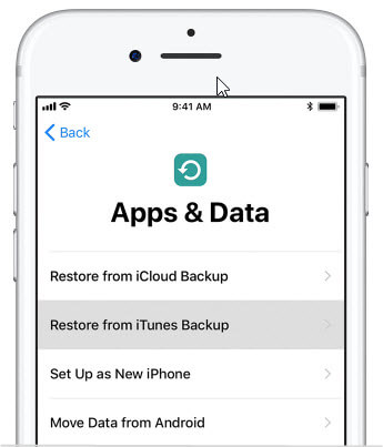 Restore from iTunes Backup