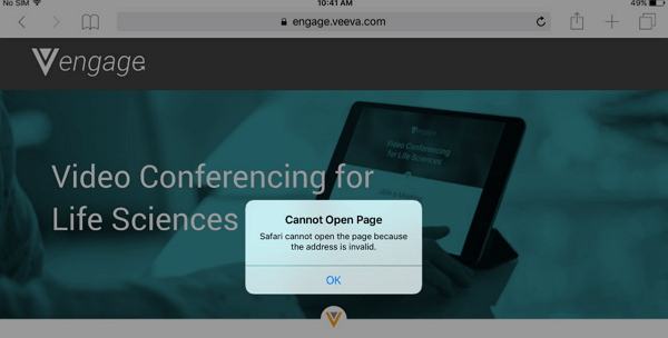 Safari cannot Open the Page because the Address Is Invalid -- the Fix
