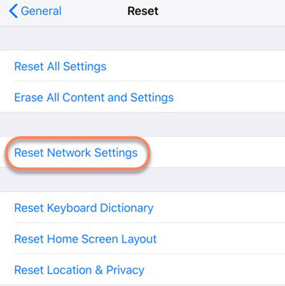 setting reset network 