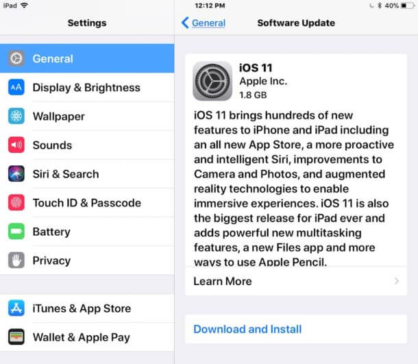 Update iOS System and Apps