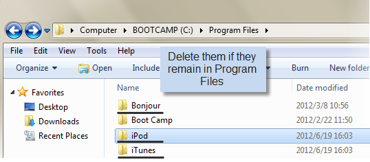 Uninstall iTunes