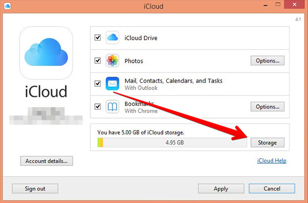 how to sign out of icloud photo library on windows 10 pc