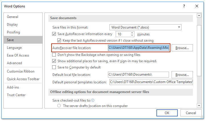 Recover Deleted Word Documents Using Backup