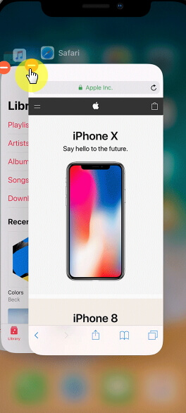 force quit messages app on iPhone X