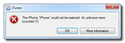 iTunes error