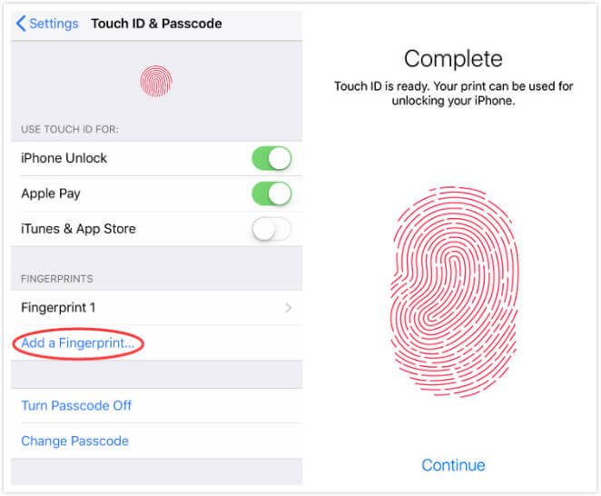 Add a Fingerprint