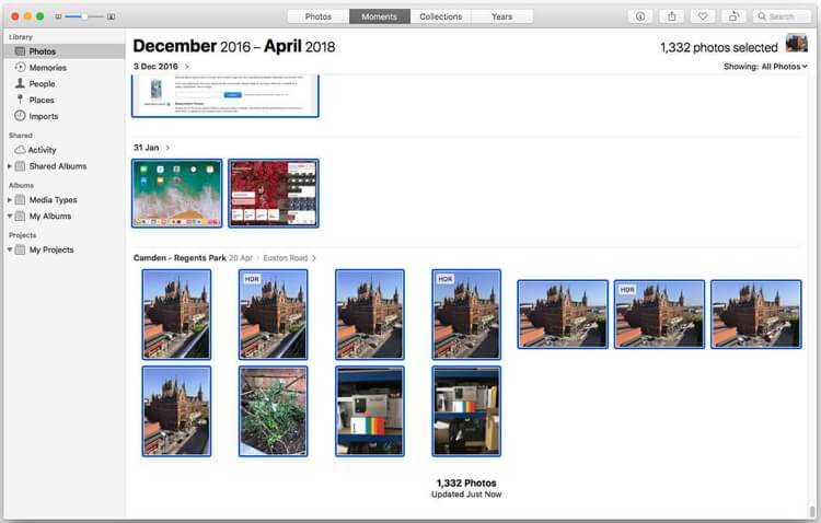 download photos from icloud via mac photos app
