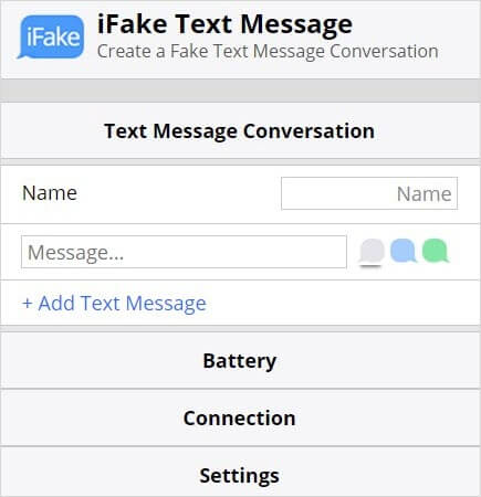 ifake-text-message