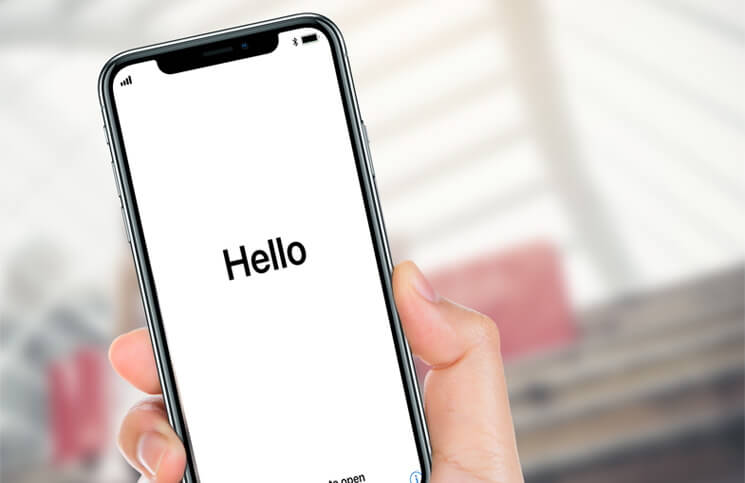 iphone hello screen