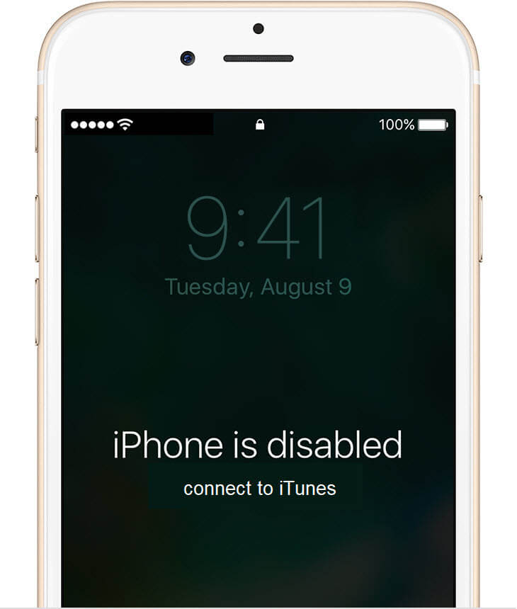 disabled iphone itunes connect