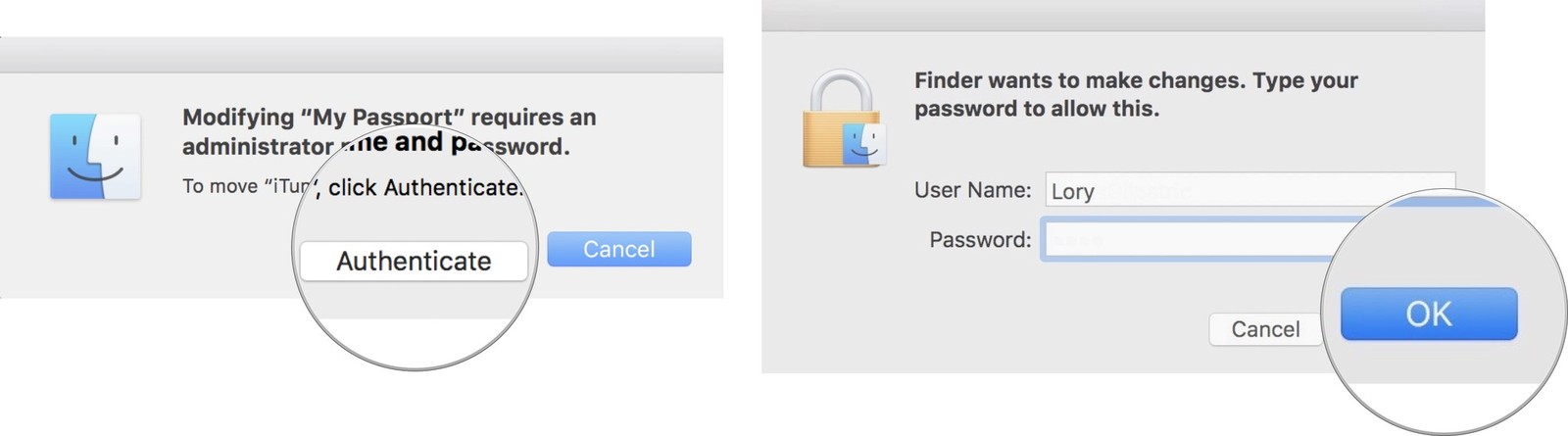 move itunes external hard drive password mac screenshot1
